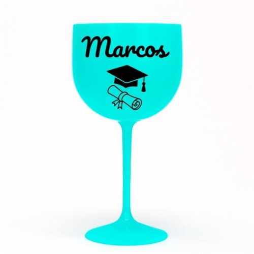 Taça Gin 580ml Formatura Personalizada com Nome Marcos
