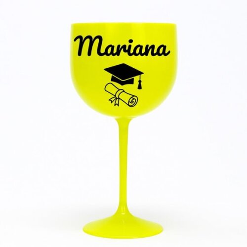 Taça Gin 580ml Formatura Personalizada com Nome Mariana