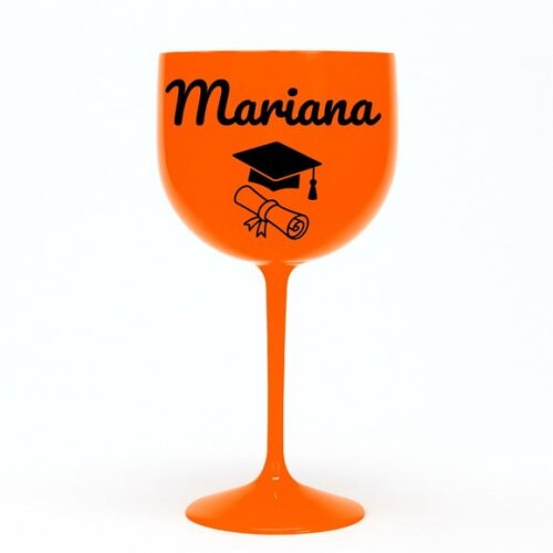 Taça Gin 580ml Formatura Personalizada com Nome Mariana