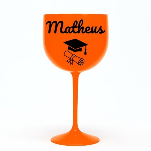 Taça Gin 580ml Formatura Personalizada com Nome Matheus