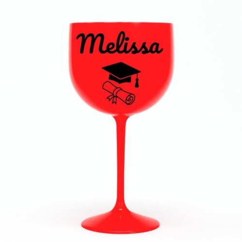 Taça Gin 580ml Formatura Personalizada com Nome Melissa