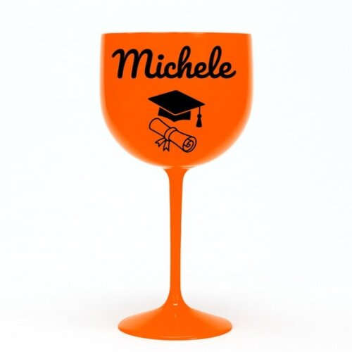 Taça Gin 580ml Formatura Personalizada com Nome Michele