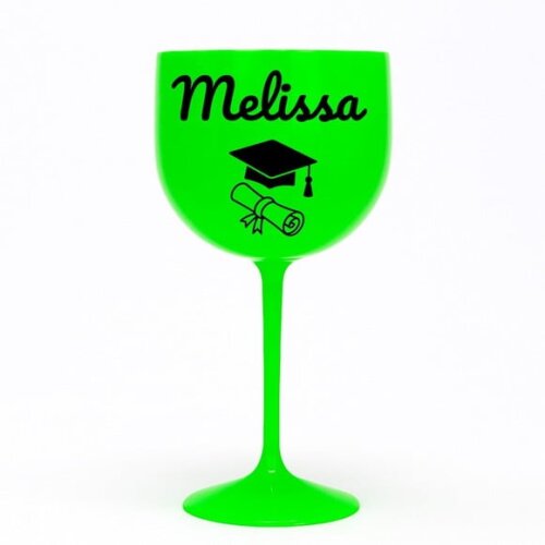 Taça Gin 580ml Formatura Personalizada com Nome Melissa