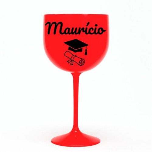 Taça Gin 580ml Formatura Personalizada com Nome Maurício