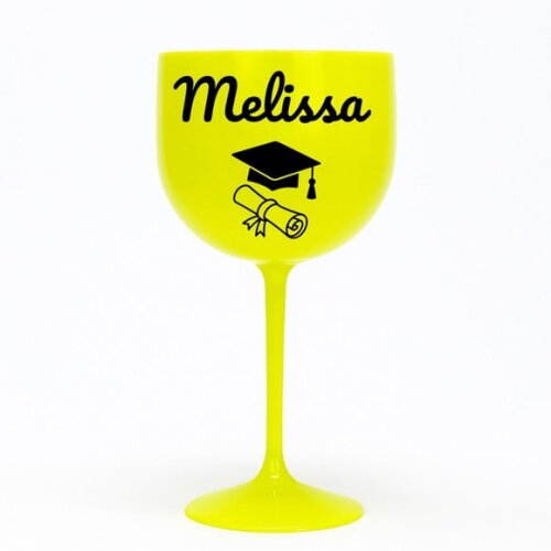 Taça Gin 580ml Formatura Personalizada com Nome Melissa