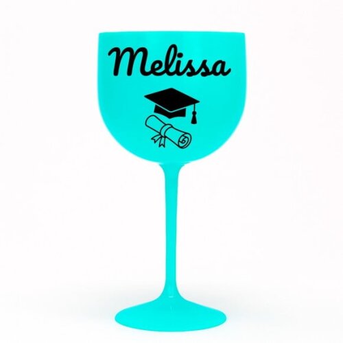 Taça Gin 580ml Formatura Personalizada com Nome Melissa