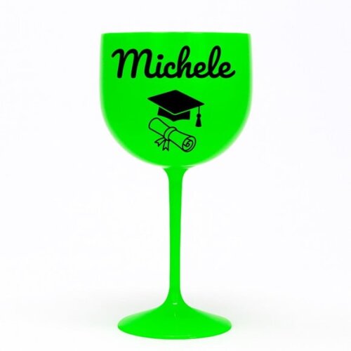 Taça Gin 580ml Formatura Personalizada com Nome Michele
