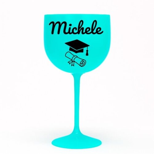Taça Gin 580ml Formatura Personalizada com Nome Michele