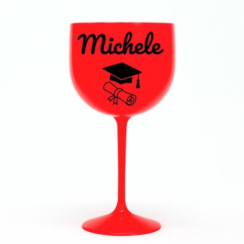 Taça Gin 580ml Formatura Personalizada com Nome Michele