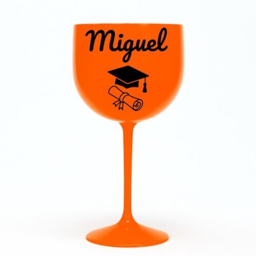 Taça Gin 580ml Formatura Personalizada com Nome Miguel