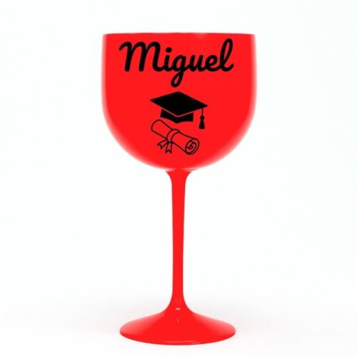 Taça Gin 580ml Formatura Personalizada com Nome Miguel
