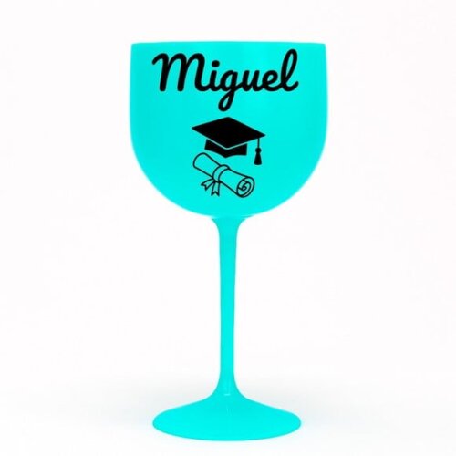 Taça Gin 580ml Formatura Personalizada com Nome Miguel