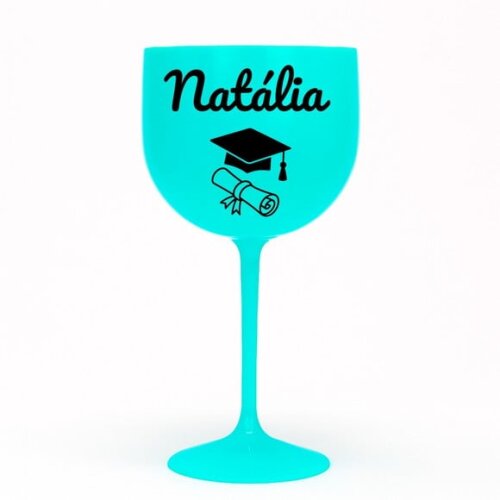 Taça Gin 580ml Formatura Personalizada com Nome Natália