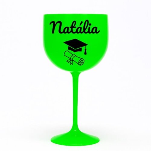 Taça Gin 580ml Formatura Personalizada com Nome Natália