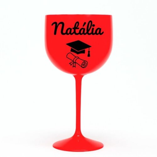 Taça Gin 580ml Formatura Personalizada com Nome Natália