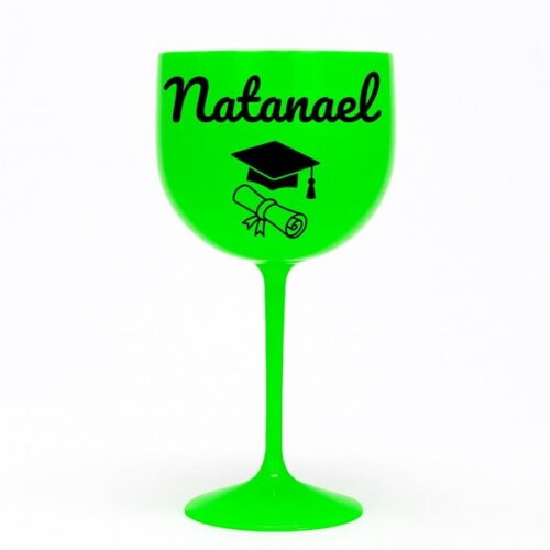 Taça Gin 580ml Formatura Personalizada com Nome Natanael