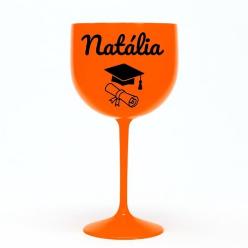 Taça Gin 580ml Formatura Personalizada com Nome Natália