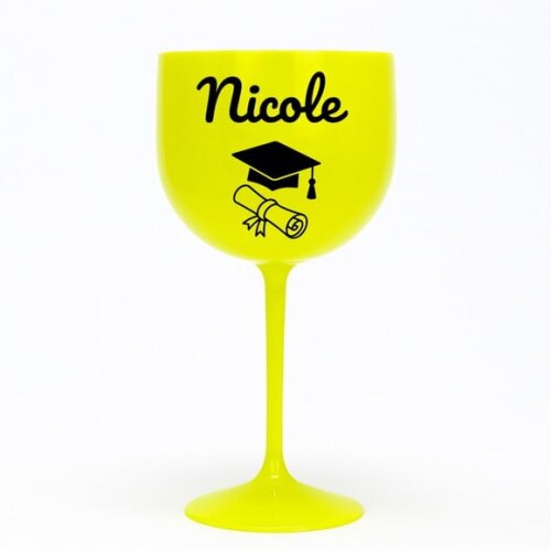Taça Gin 580ml Formatura Personalizada com Nome Nicole