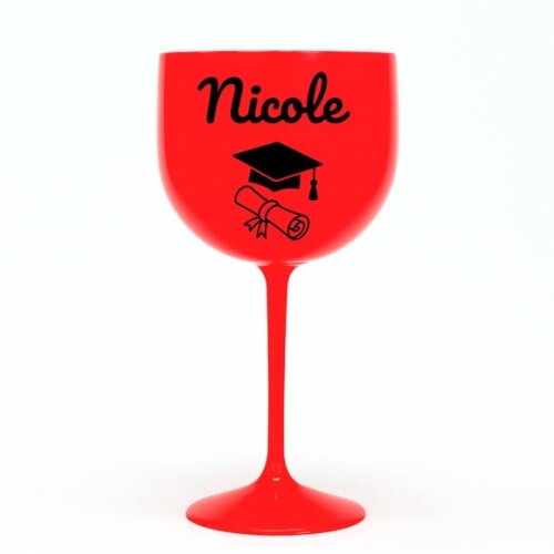 Taça Gin 580ml Formatura Personalizada com Nome Nicole