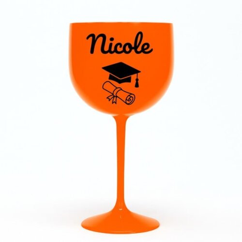 Taça Gin 580ml Formatura Personalizada com Nome Nicole