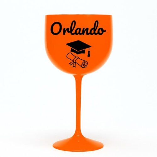 Taça Gin 580ml Formatura Personalizada com Nome Orlando