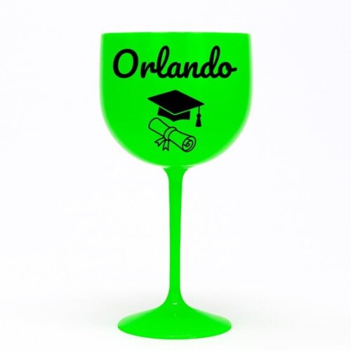 Taça Gin 580ml Formatura Personalizada com Nome Orlando