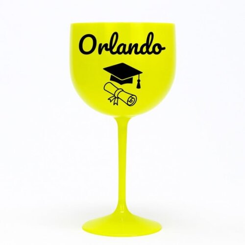 Taça Gin 580ml Formatura Personalizada com Nome Orlando