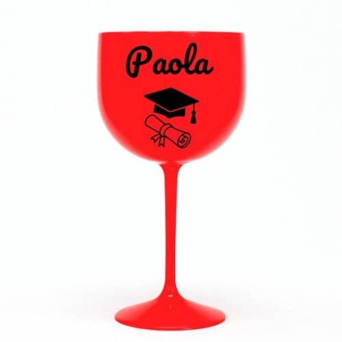 Taça Gin 580ml Formatura Personalizada com Nome Paola