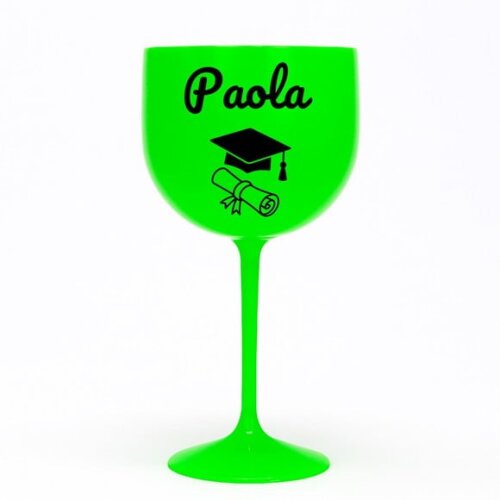 Taça Gin 580ml Formatura Personalizada com Nome Paola