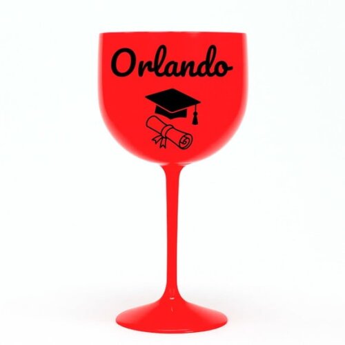 Taça Gin 580ml Formatura Personalizada com Nome Orlando