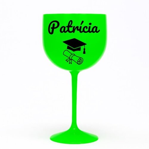 Taça Gin 580ml Formatura Personalizada com Nome Patrícia