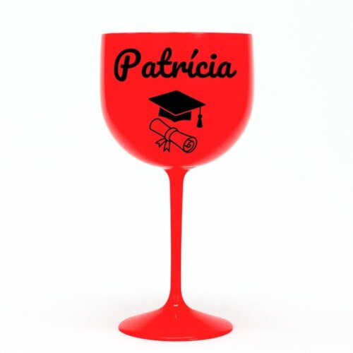 Taça Gin 580ml Formatura Personalizada com Nome Patrícia