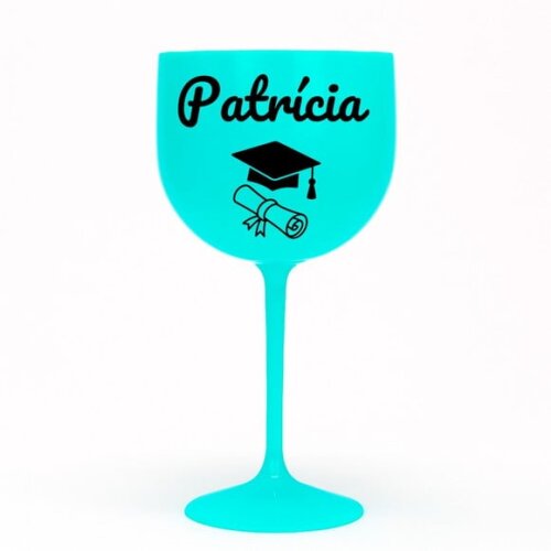 Taça Gin 580ml Formatura Personalizada com Nome Patrícia