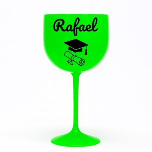 Taça Gin 580ml Formatura Personalizada com Nome Rafael