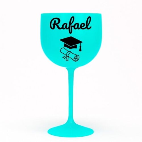 Taça Gin 580ml Formatura Personalizada com Nome Rafael