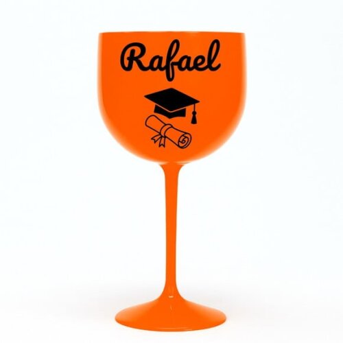 Taça Gin 580ml Formatura Personalizada com Nome Rafael