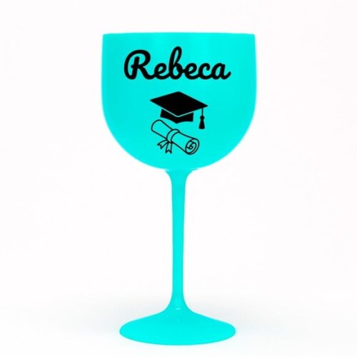 Taça Gin 580ml Formatura Personalizada com Nome Rebeca