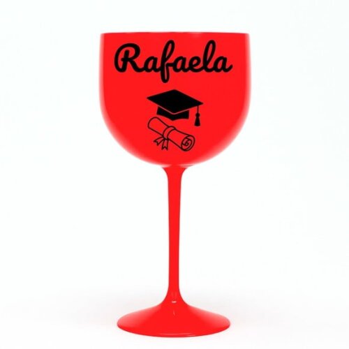 Taça Gin 580ml Formatura Personalizada com Nome Rafaela