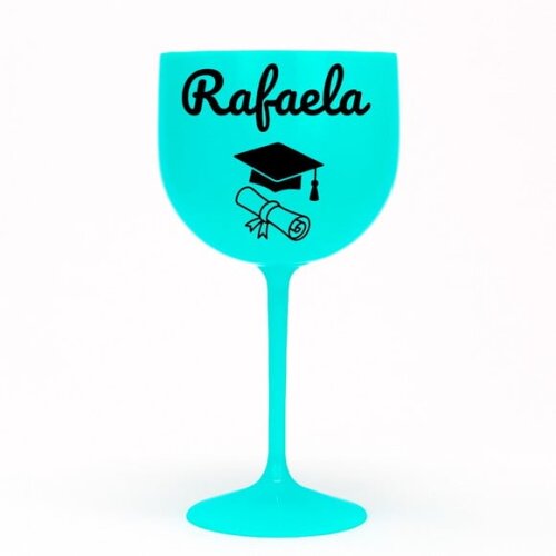 Taça Gin 580ml Formatura Personalizada com Nome Rafaela