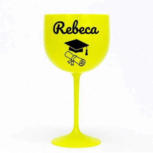 Taça Gin 580ml Formatura Personalizada com Nome Rebeca