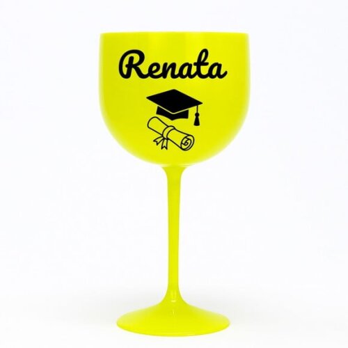 Taça Gin 580ml Formatura Personalizada com Nome Renata