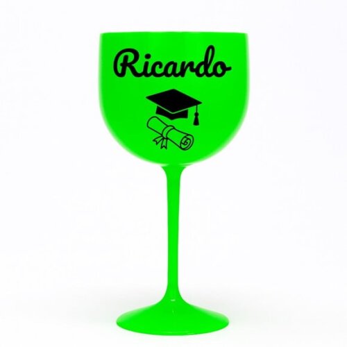 Taça Gin 580ml Formatura Personalizada com Nome Ricardo