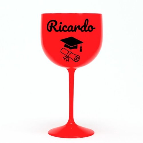 Taça Gin 580ml Formatura Personalizada com Nome Ricardo