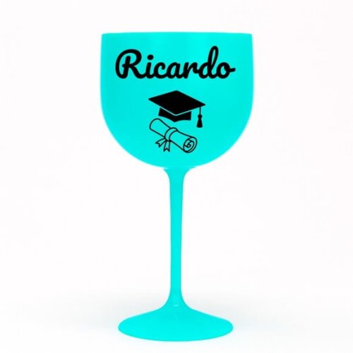 Taça Gin 580ml Formatura Personalizada com Nome Ricardo