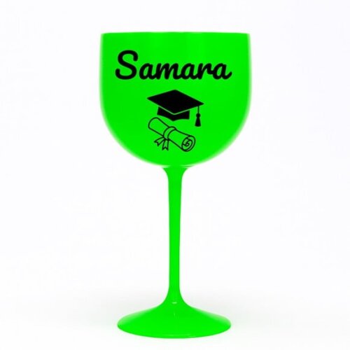 Taça Gin 580ml Formatura Personalizada com Nome Samara