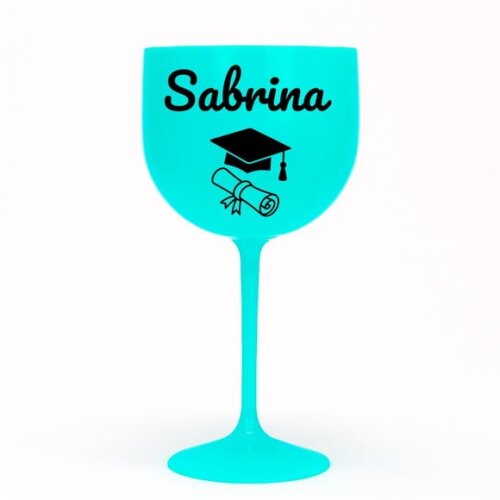 Taça Gin 580ml Formatura Personalizada com Nome Sabrina