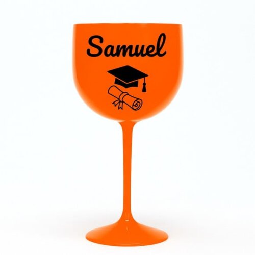 Taça Gin 580ml Formatura Personalizada com Nome Samuel