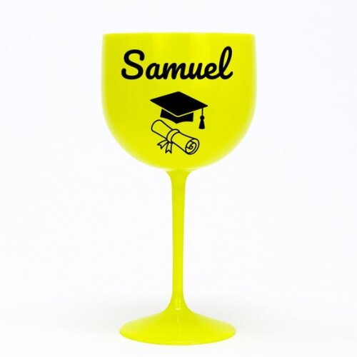 Taça Gin 580ml Formatura Personalizada com Nome Samuel