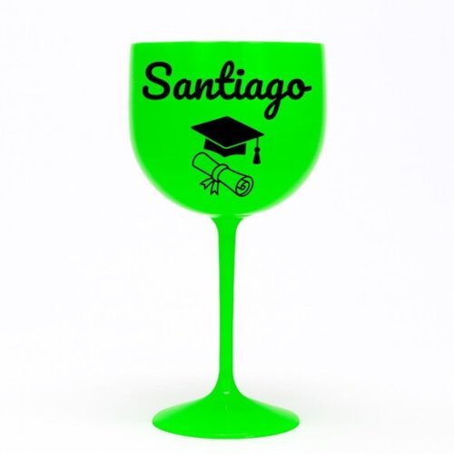 Taça Gin 580ml Formatura Personalizada com Nome Santiago