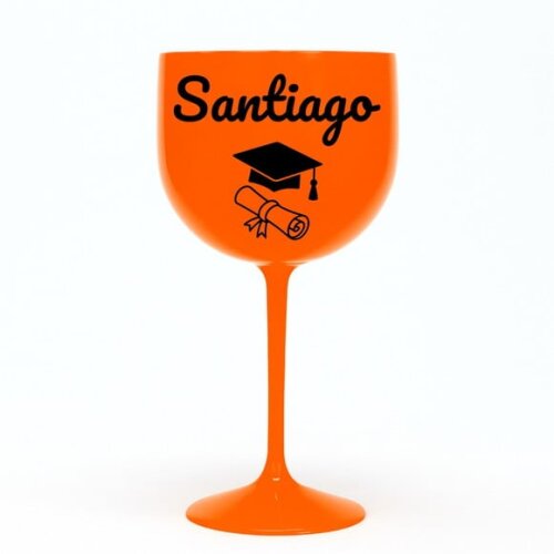 Taça Gin 580ml Formatura Personalizada com Nome Santiago